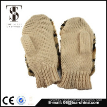 Fingerless popular for lady faux fur gloves